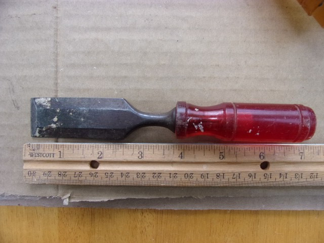 vintage chisel lot stanley mayhew and unk red handle