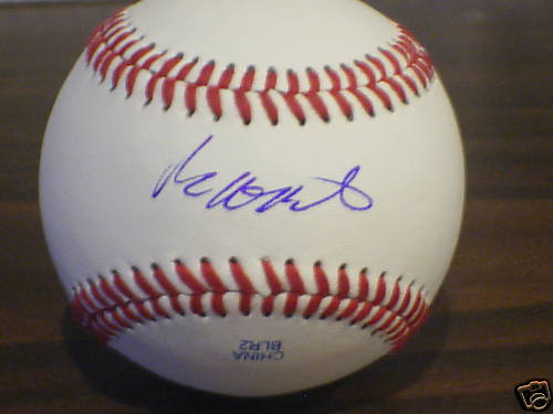 BRIAN BARTON SIGNED MLB RAWLINGS BASEBALL AUTO BRAVES
