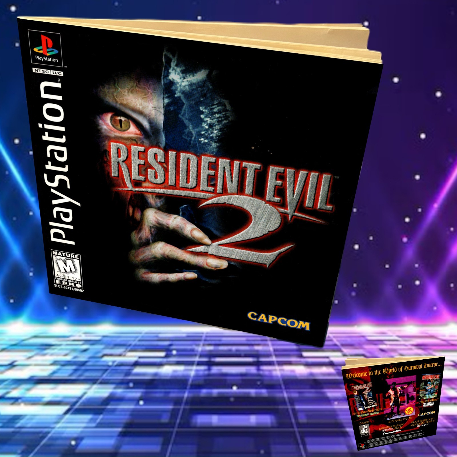 Replacement Manual for - Resident Evil 2 - Sony PS1 Instruction Booklet