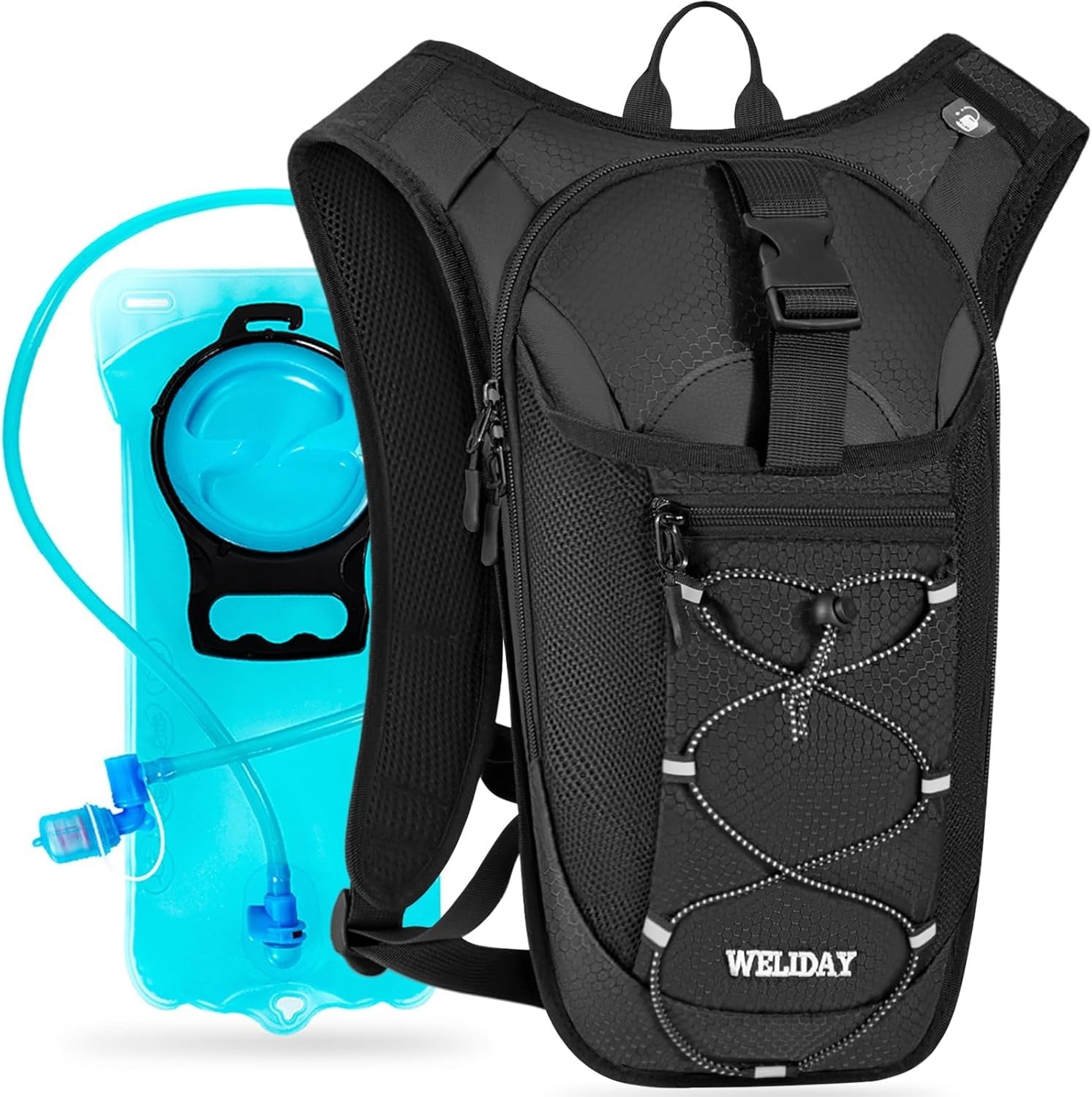 Mochila Con Chaleco De Hidratación De 2L Para Carreras De Maratón Gris Nuevo US