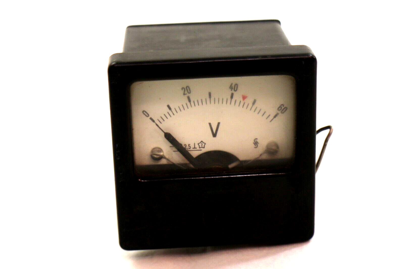 Vintage DC voltmeter MicroAmpere 0-60 Bakelite Case SH Sverdlovsk Instrument