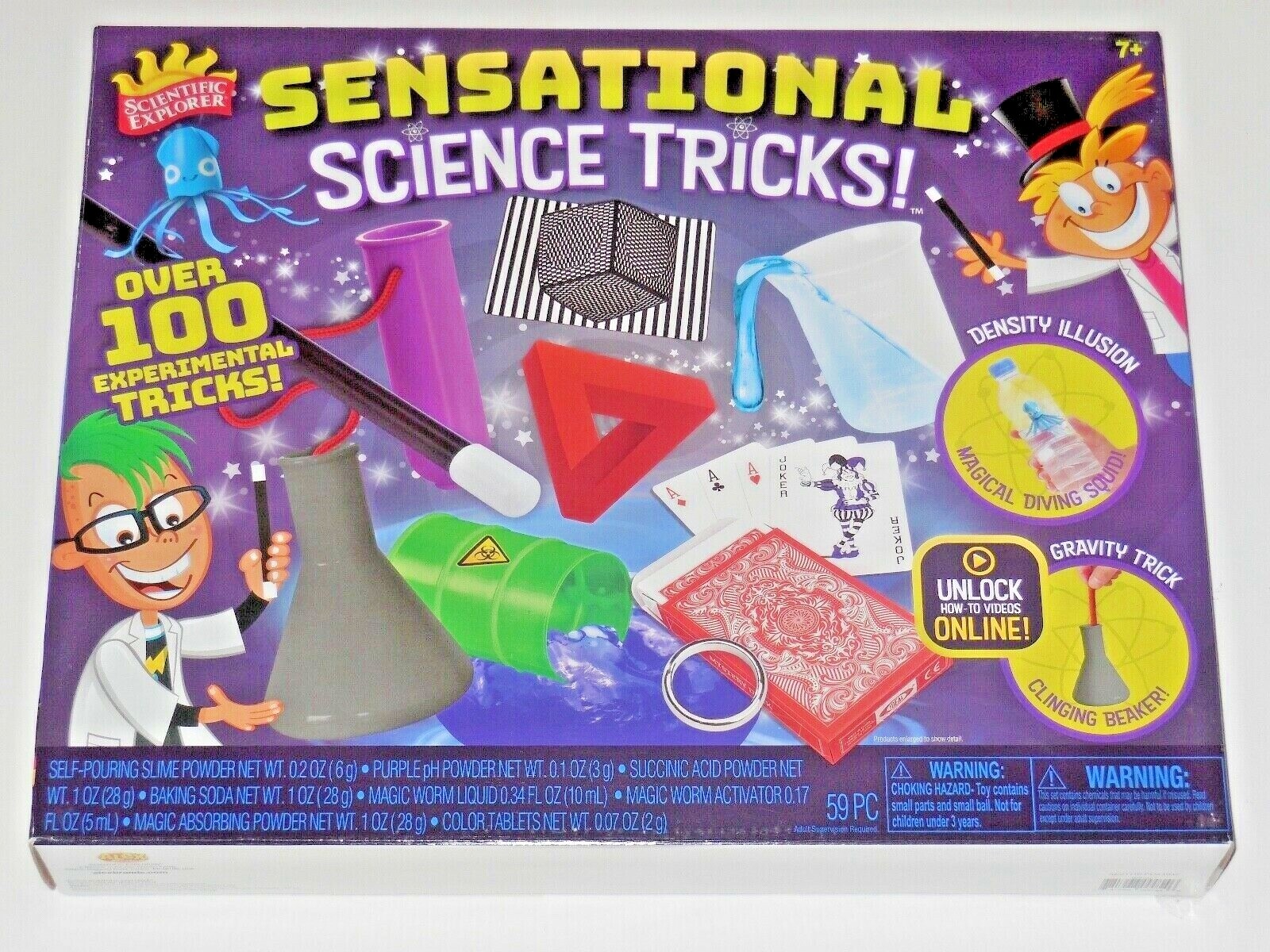 Over 100 Sensational Science Tricks Magic Tricks Scientific Explorer - New!