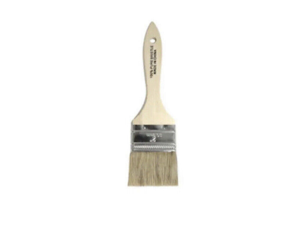 PROJECT SOURCE 2-in Flat Chip Brush Natural Bristle Paint Brush