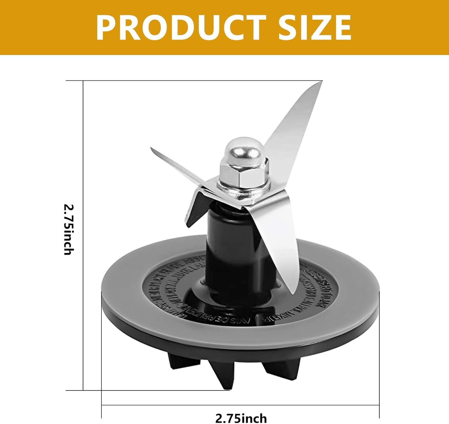 Replacement Parts Blender Blade Assembly with 2 Pieces Blade,