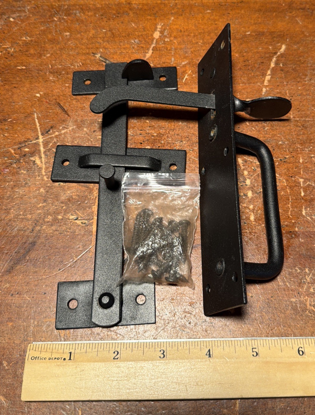 Thumb Gate Latch for Wooden Fence, Self Closing Gate Fence Latch with Handle