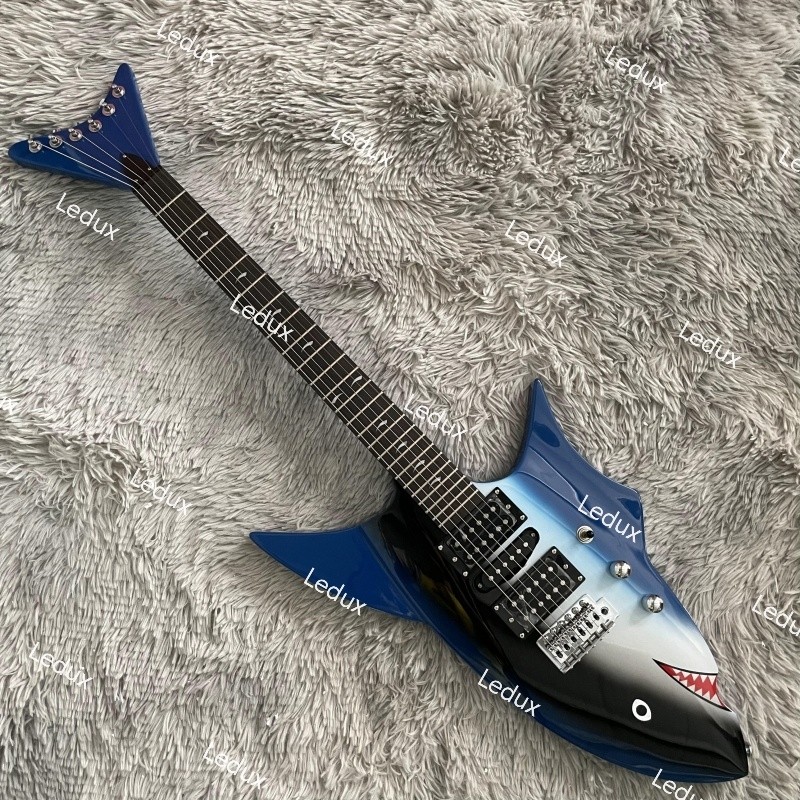 Shark Solid Body Electric Guitar Stainless Rounded Fret Tremolo Free Shipping