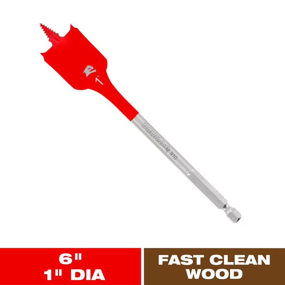 1 In. X 6 In. Speedemon Spade Bit