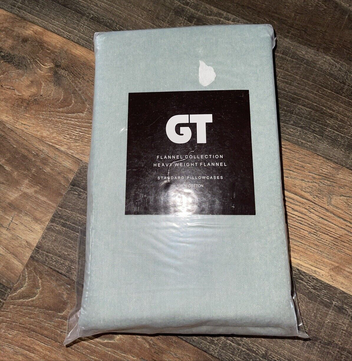 GT 2 Pack Flannel Pillowcases Standard Blue