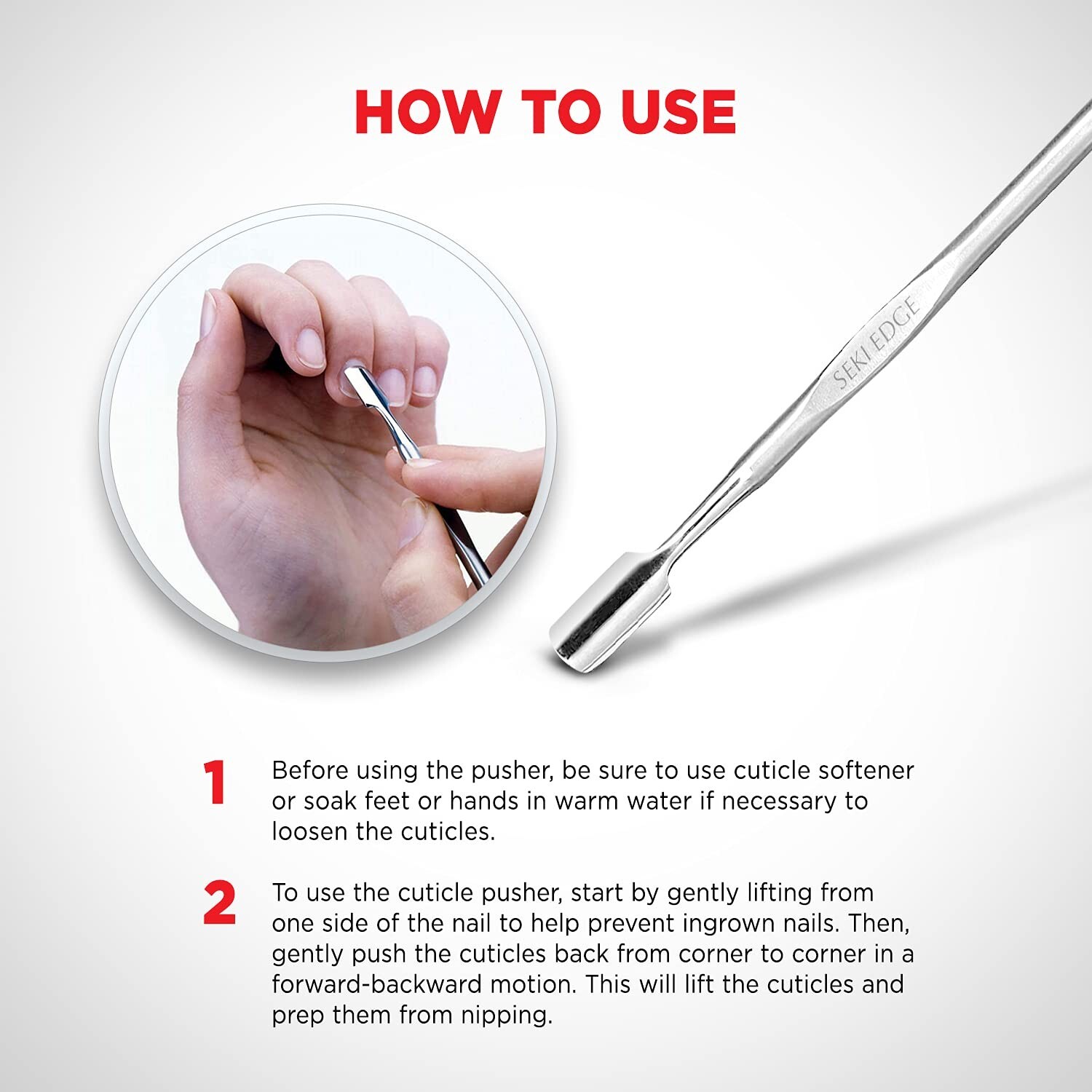 Seki Edge SS-303 Cuticle Pusher