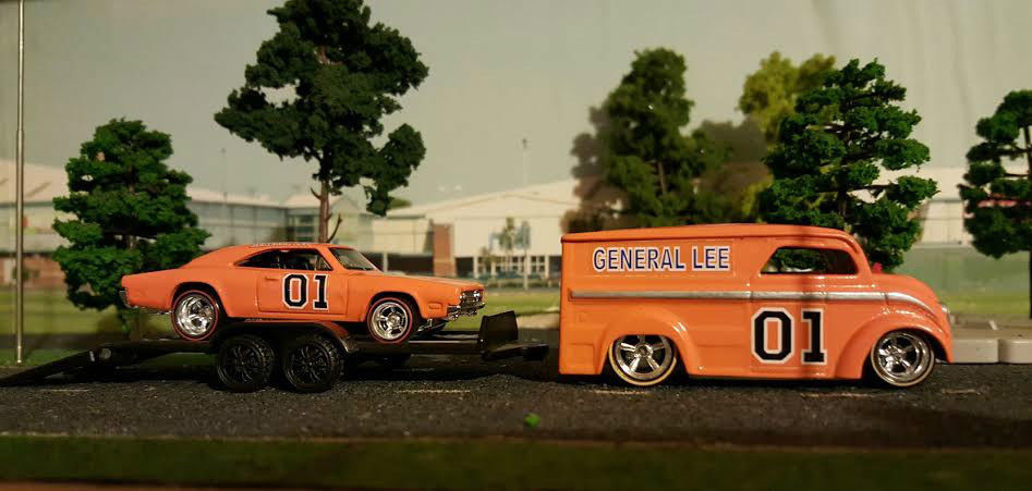 General Lee Decals 1:64 scale redline hot wheels 4 sets