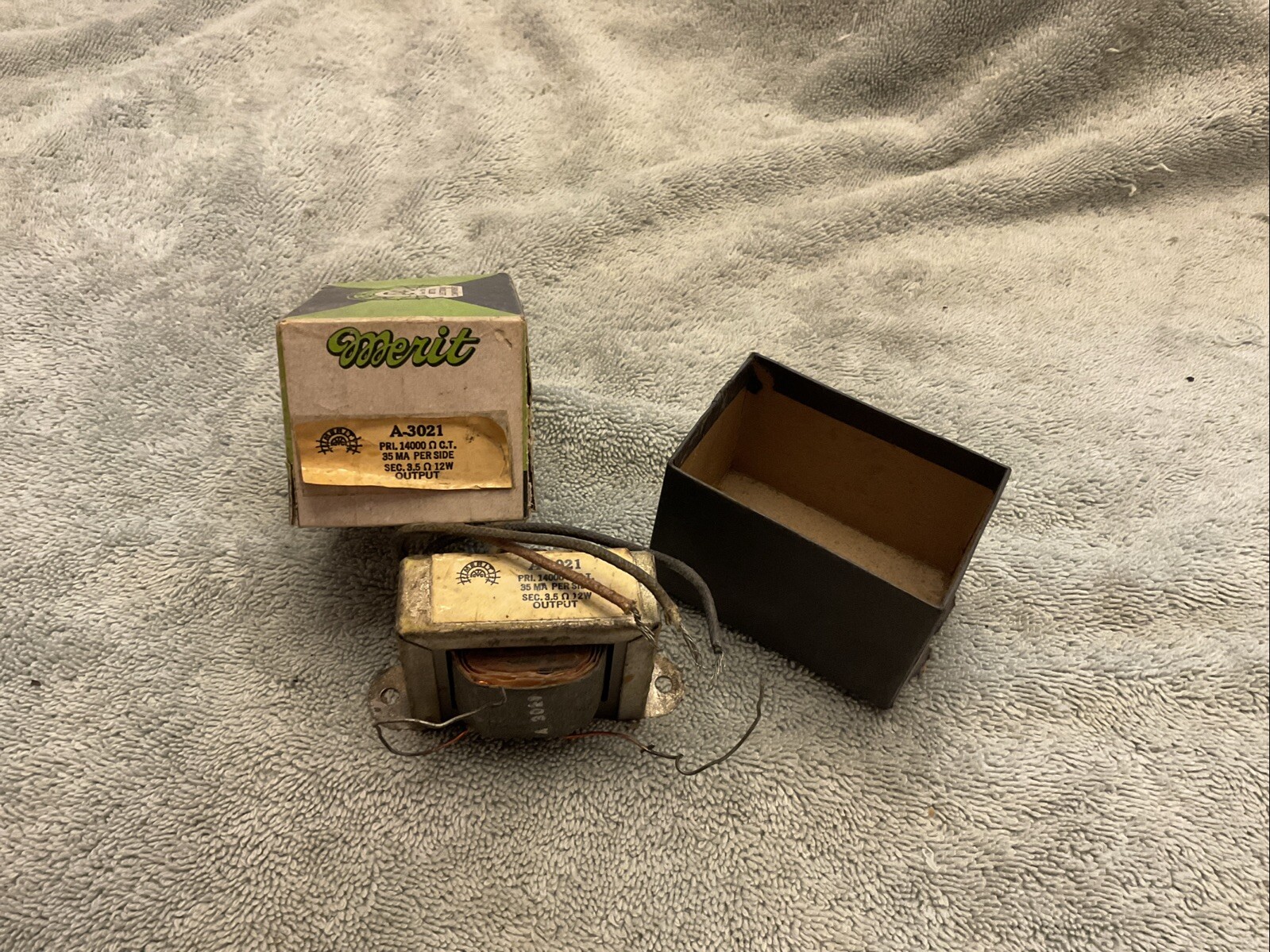 NOS Vintage Tube Merit Audio Output Transformer 3.5 Ohm 12 W