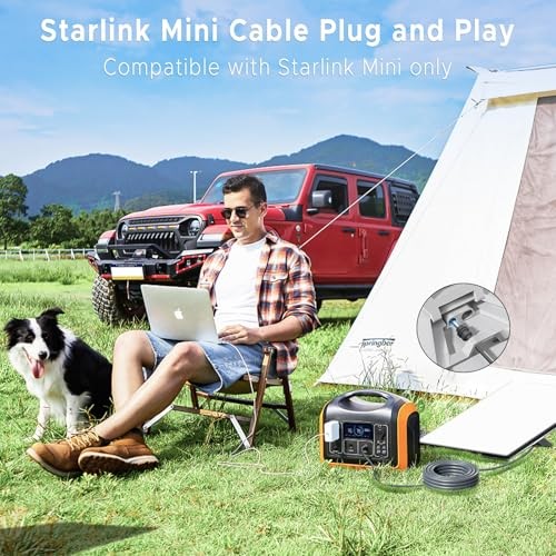 Starlink Mini USB-C to DC Power Cable, Max 100W Input USB Type C to DC 3M