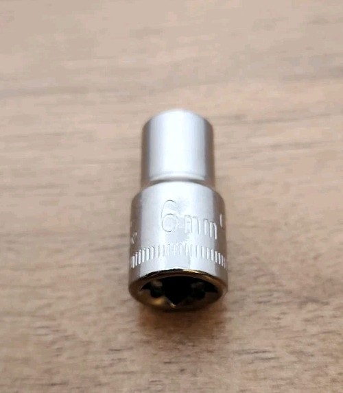 Craftsman USA 6mm Socket 6 Point 1/4" Drive Inverted G2 43502