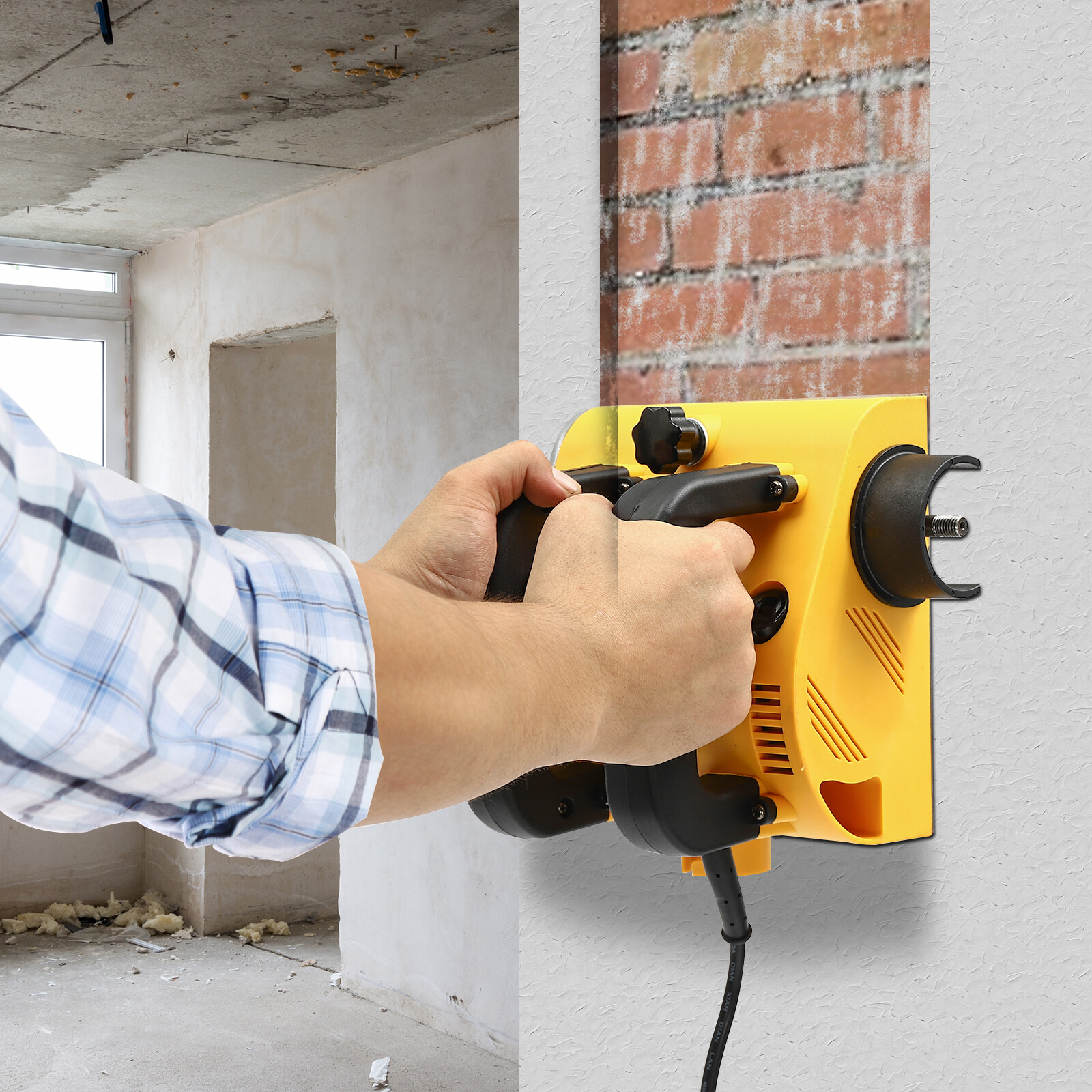 Electric Wall Planing Machine Concrete Shovel Putty Wall Scraper Planner 1200W