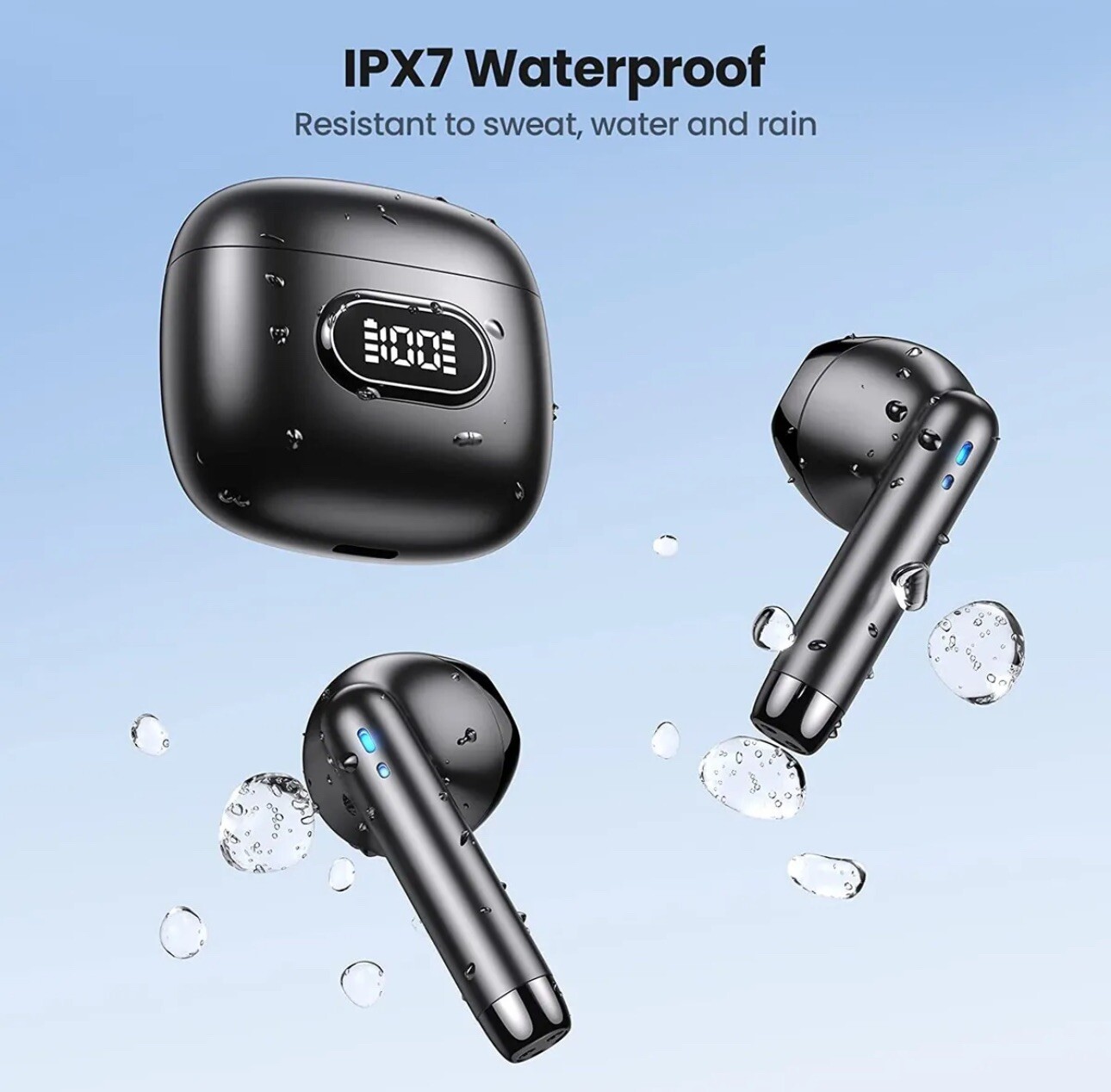 Wireless Headphones TWS Earbuds Bluetooth Stereo Headset for iPhone 15 Pro