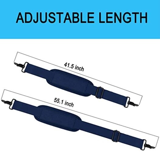 Askuko Shoulder Strap, Universal Adjustable 56 Inch Shoulder Belt Blue
