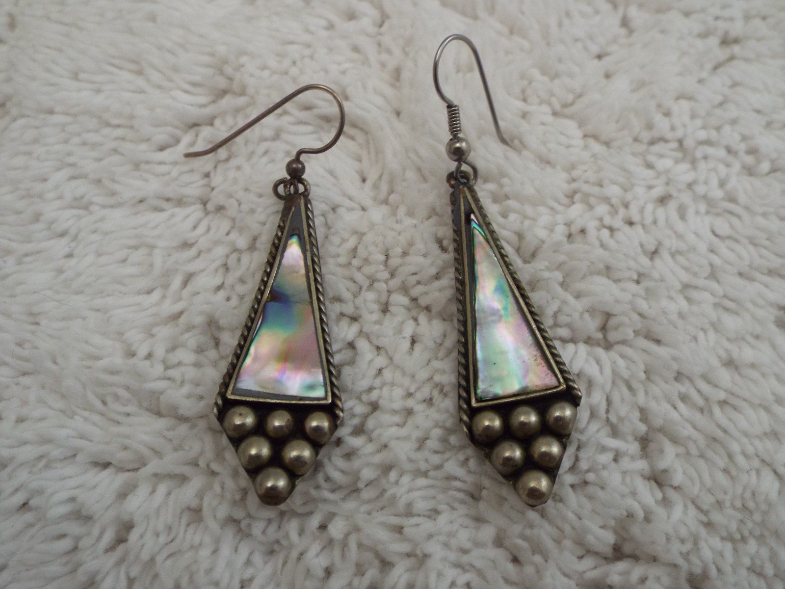 ALPACA MEXICO Abalone Pierced Earrings (G29)