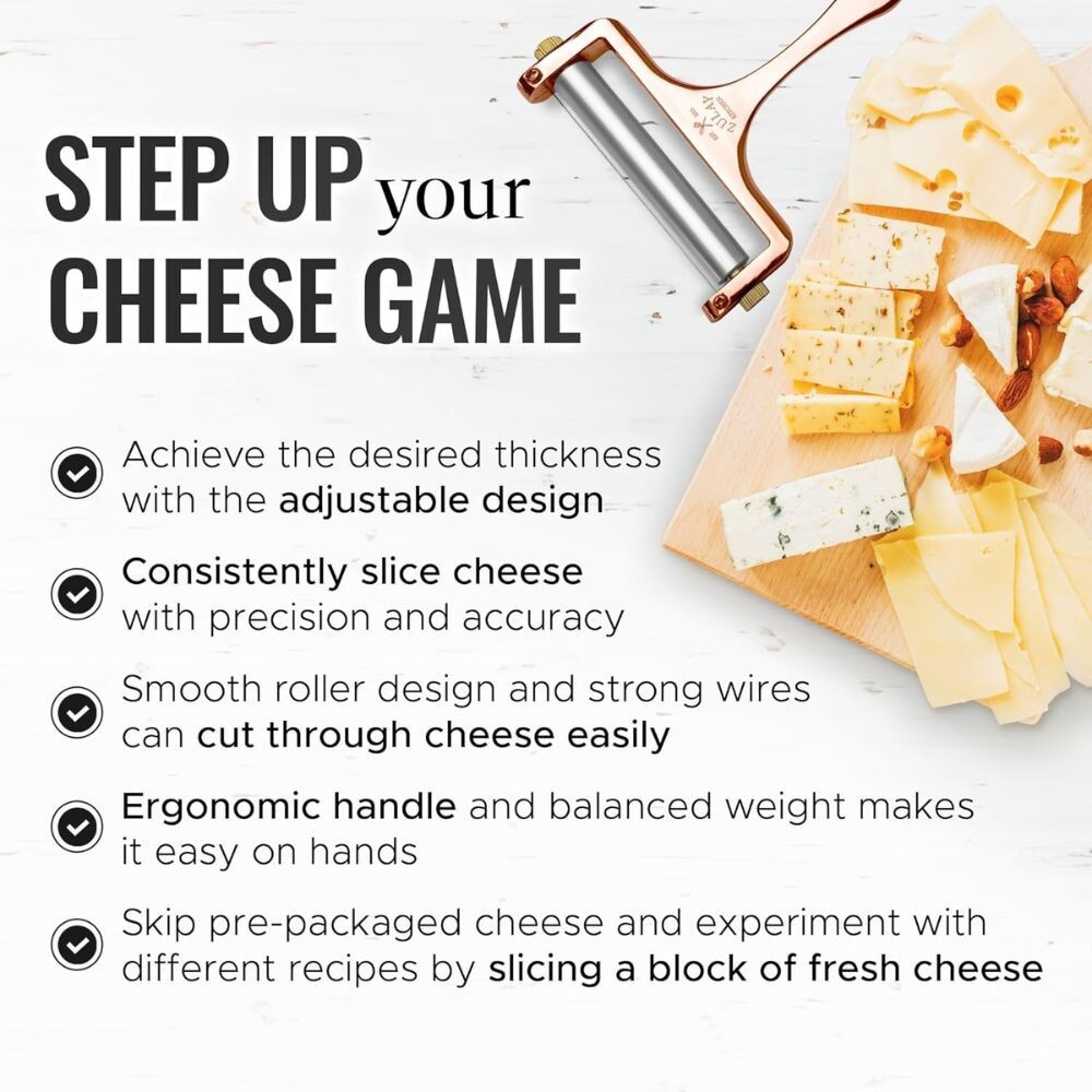 Zulay Kitchen Wire Cheese Slicer