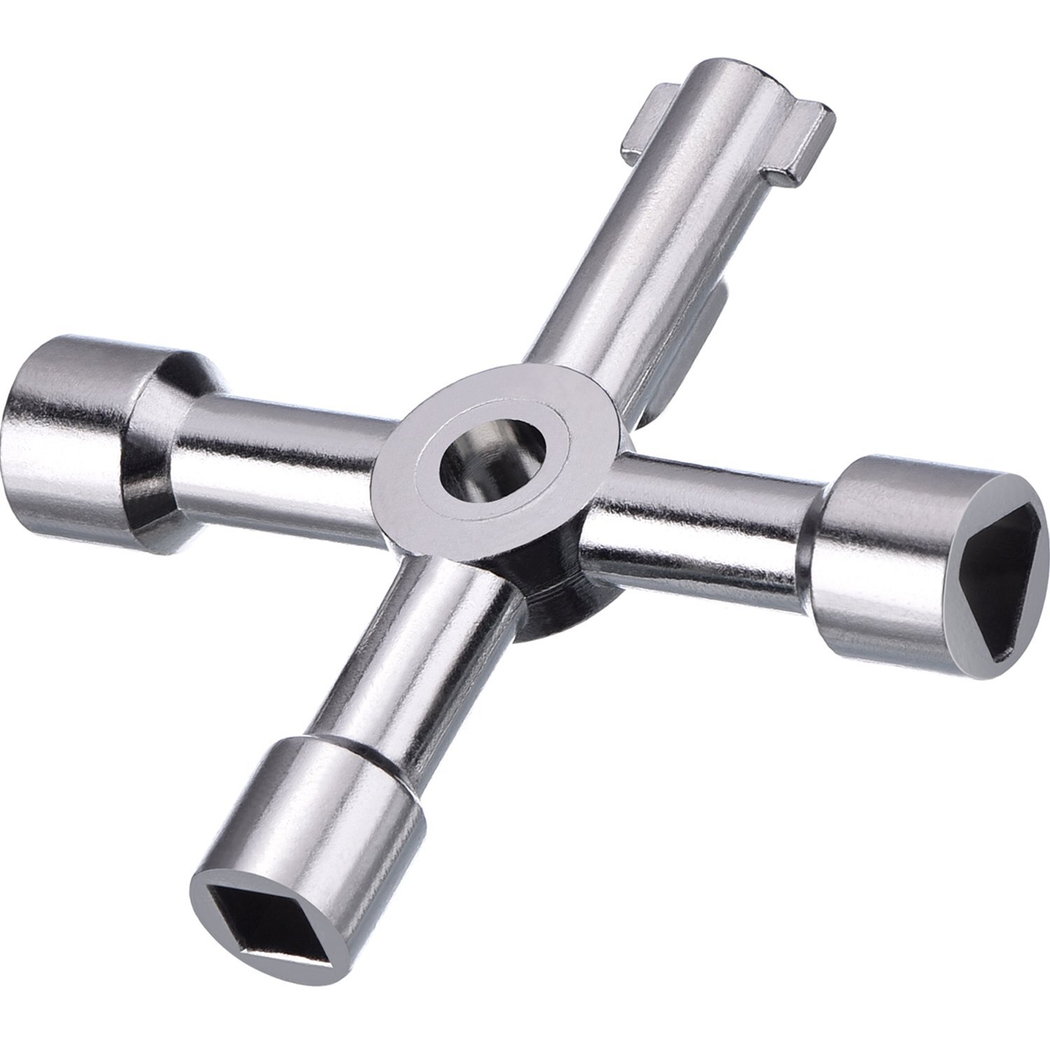 4-Way Sillcock Key For Outdoor Water Faucet Valves Residential Commercial