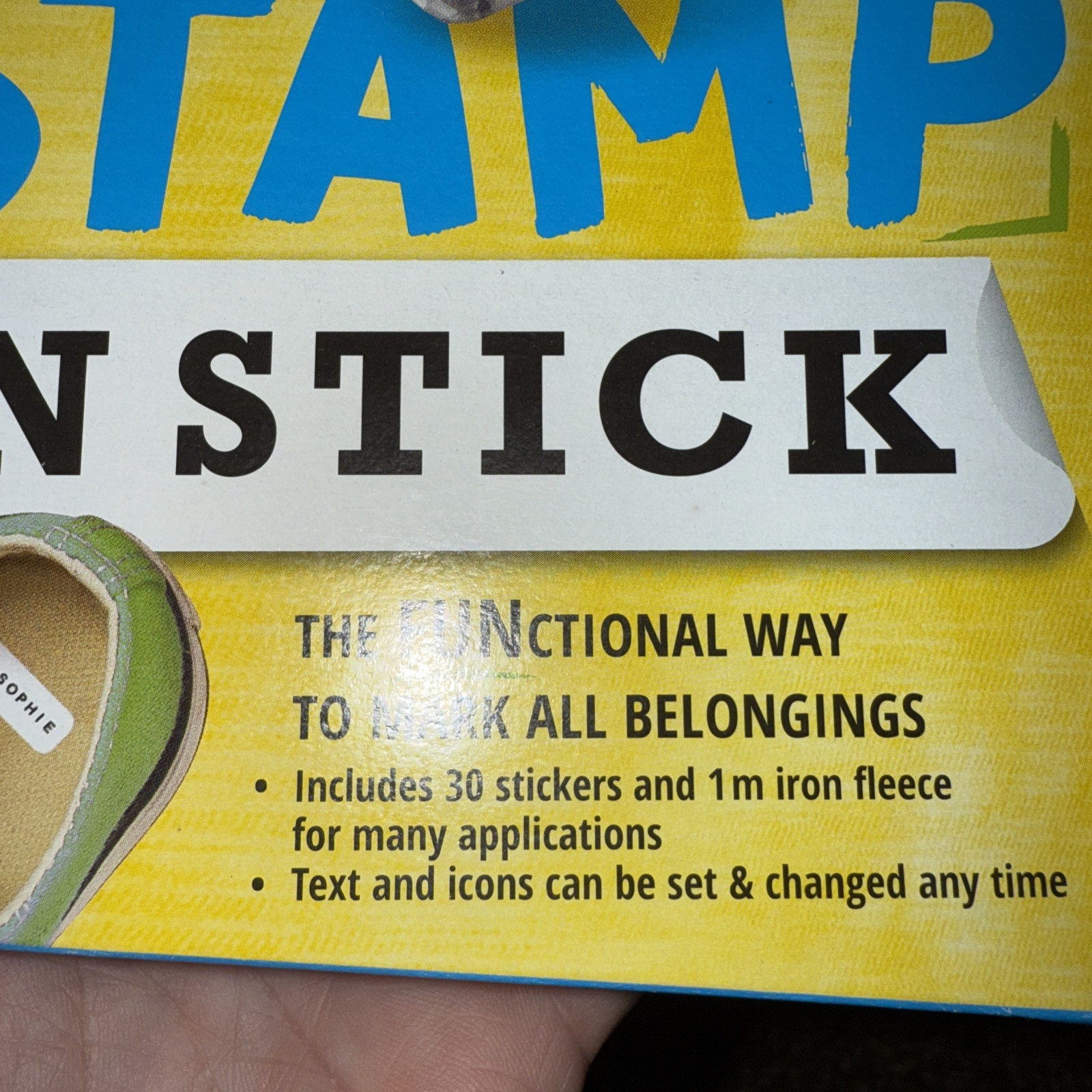 2 boxes Trodat Stamp 'N Stick Clothes and Personal Belongings DIY Stamper - NEW
