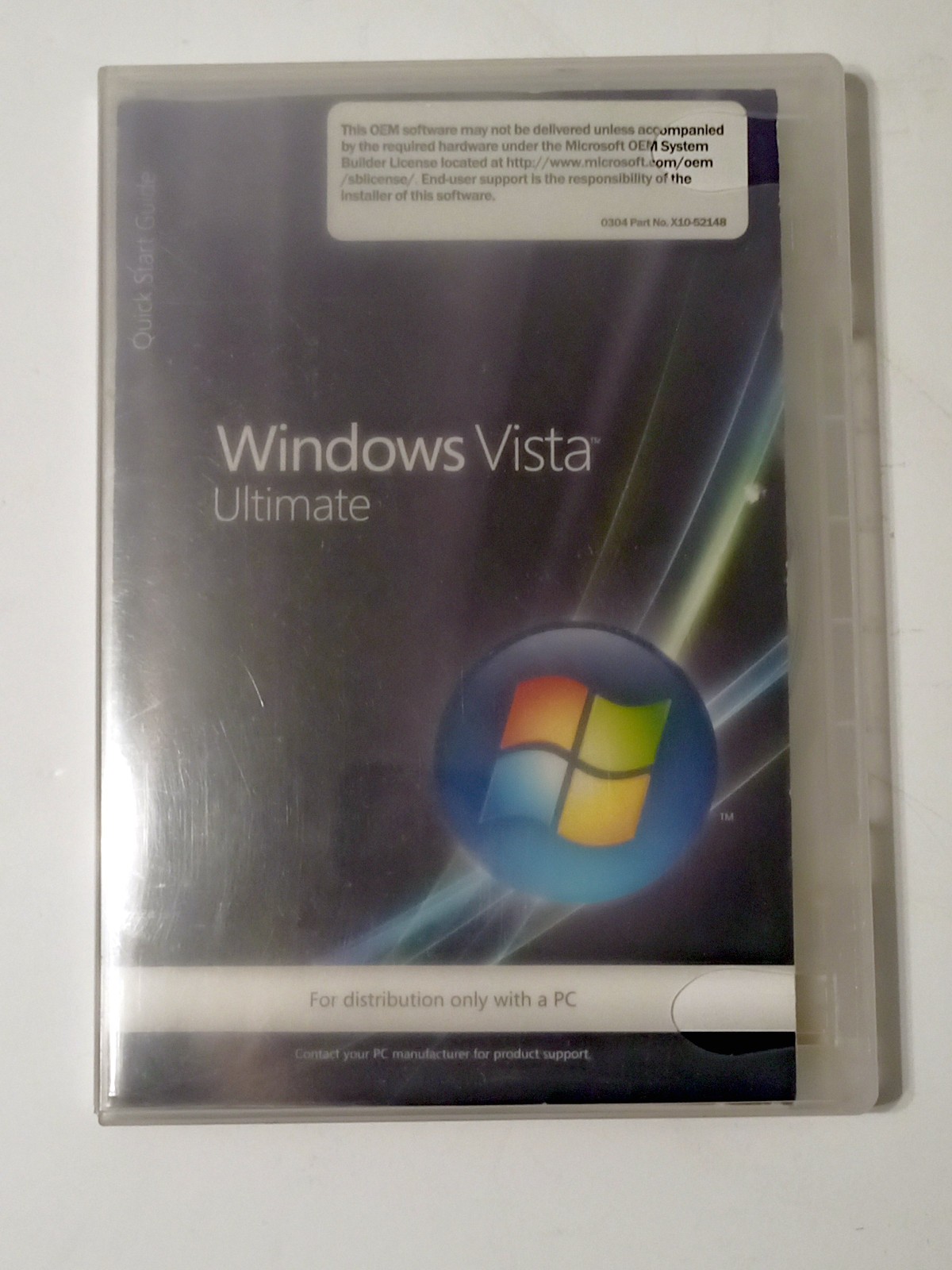 Microsoft Windows Vista Ultimate 64-bit DVD