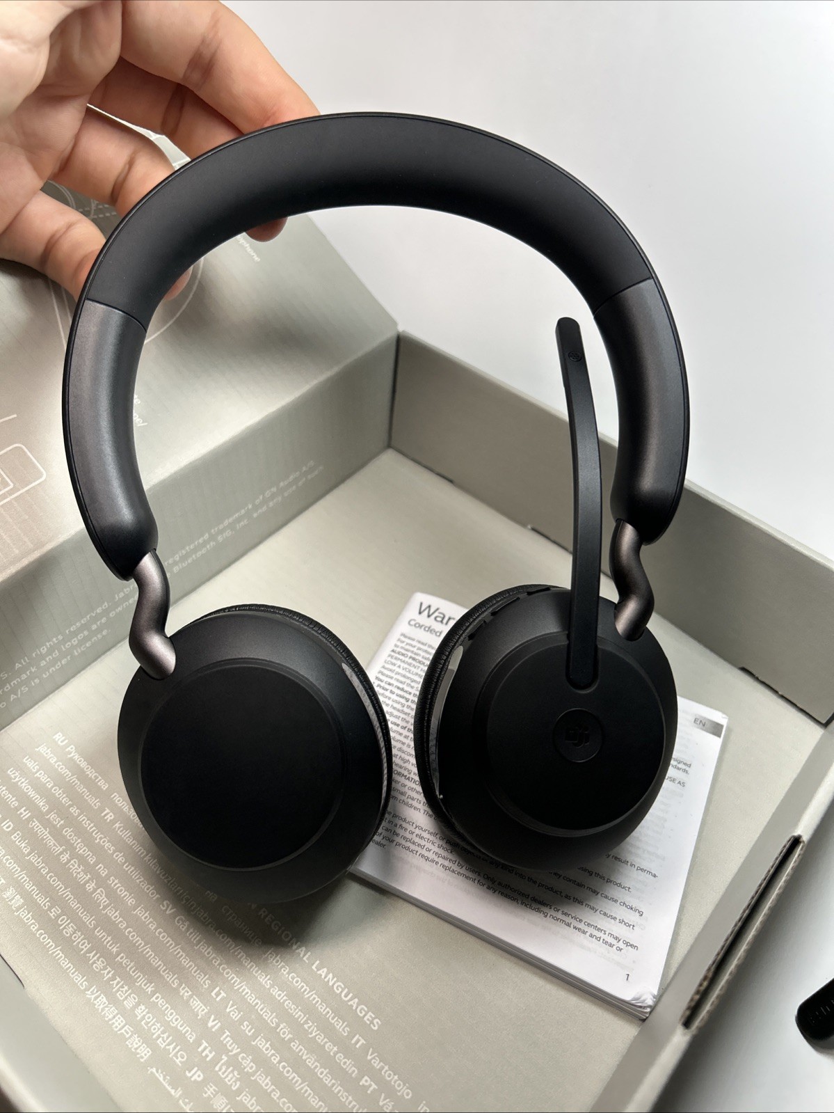 Jabra Evolve2 65 Stereo Wireless Headset (MS Teams, USB-A) - Black
