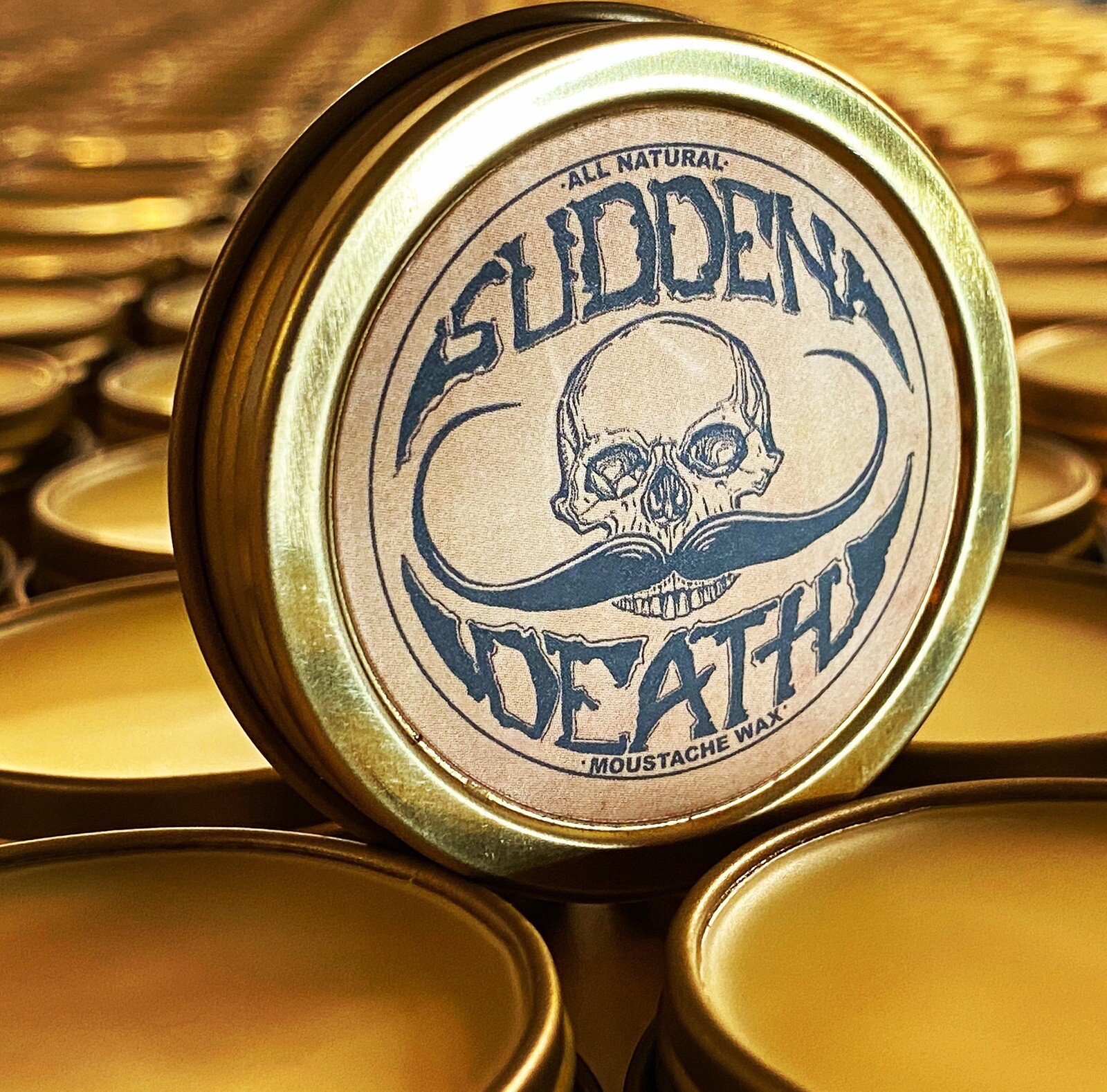 Sudden Death Mustache Wax (Strong Hold, Easy Application) By Death Grip
