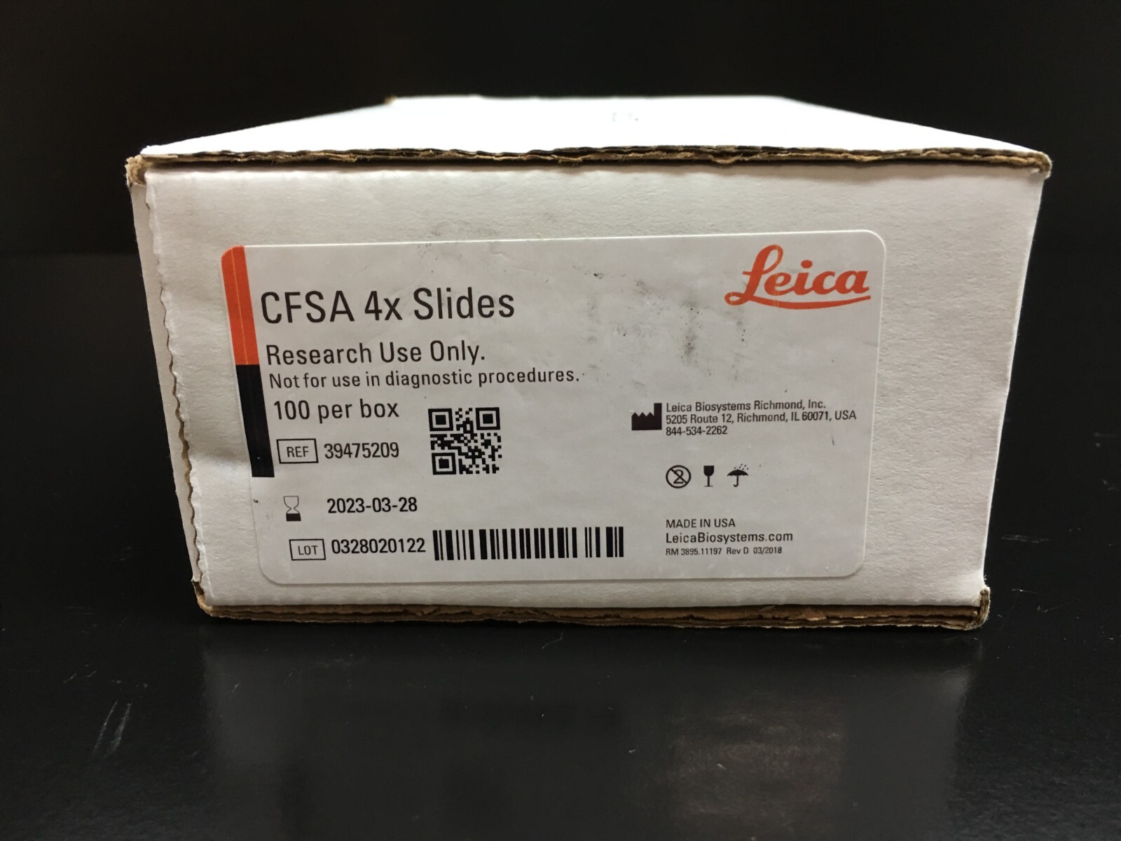 Leica Ref 39475209 CFSA 4X Sample Slides