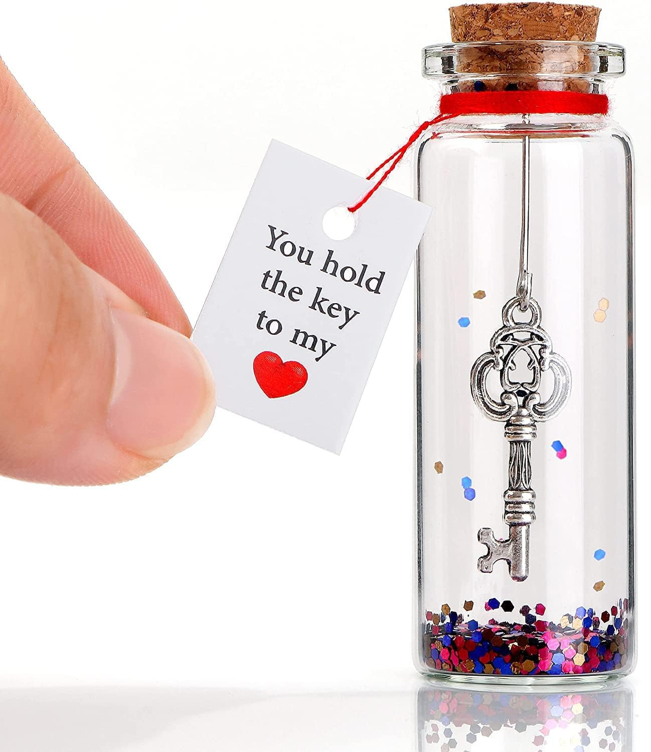 VELENTI® Valentines Day Gift Love for Her, Him, Gifts Key In A Bottle