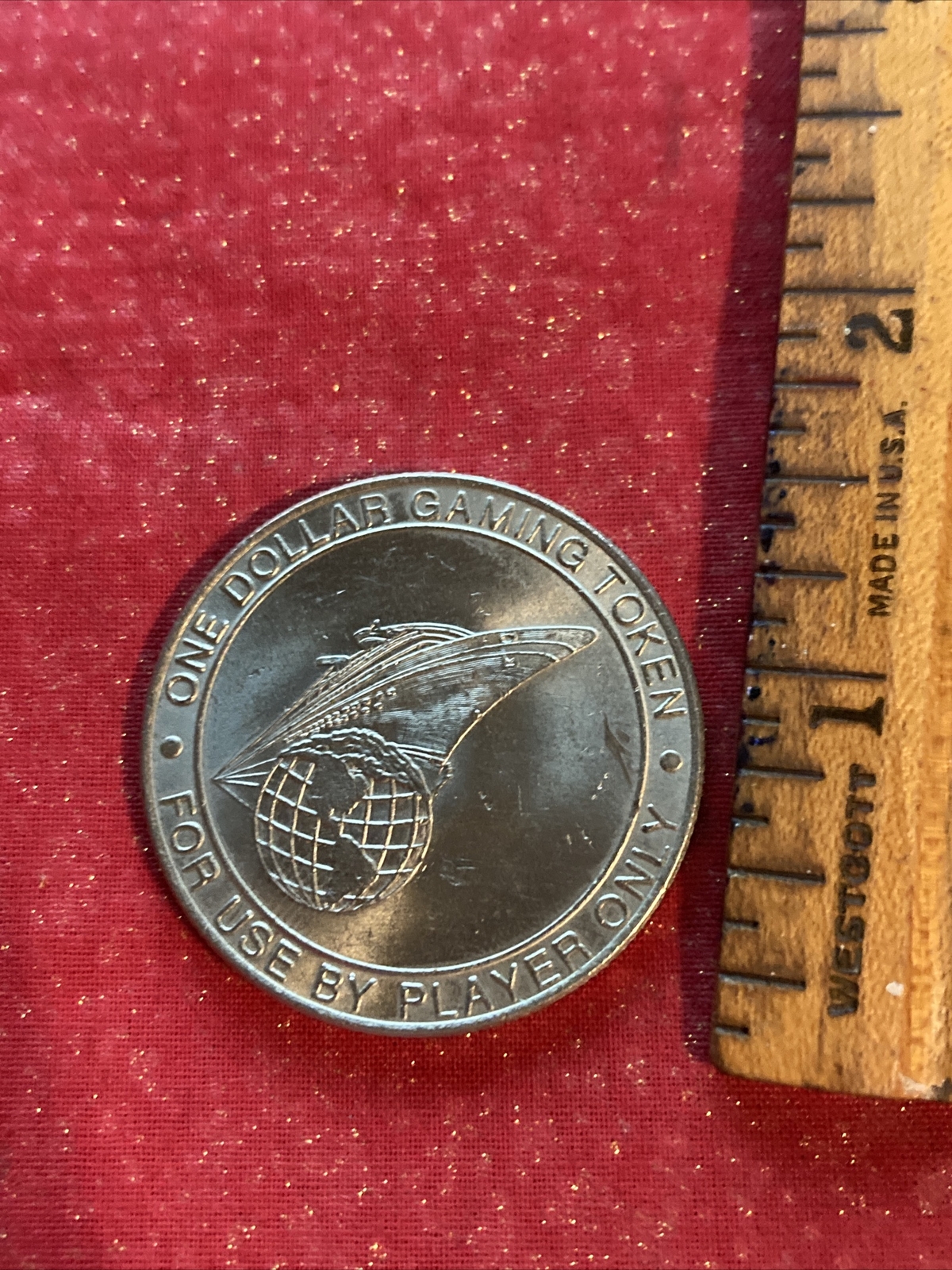 Vintage Tiber Entertainment Group One Dollar Gaming Token