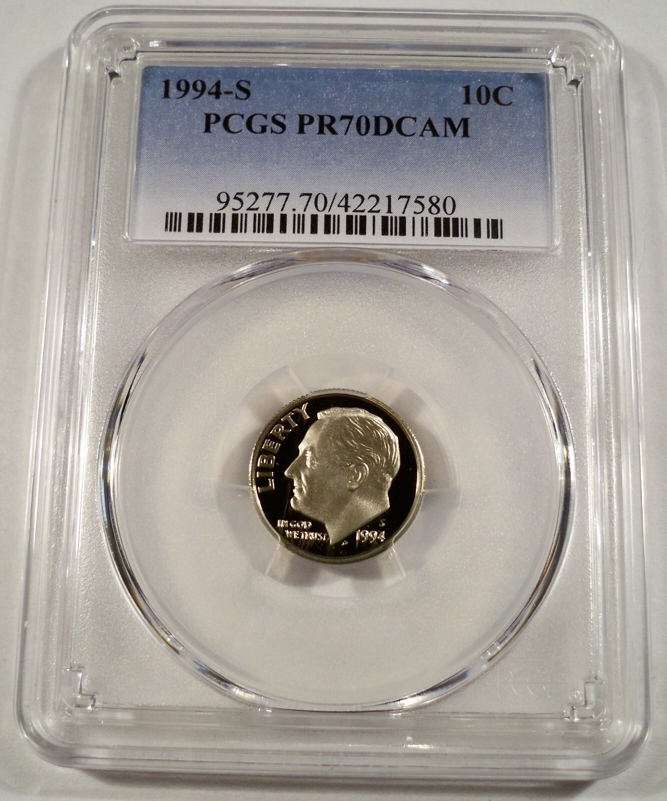 1994-S 10c CLAD PCGS PR70DCAM ROOSEVELT DIME PROOF DEEP CAMEO PR 70 DC