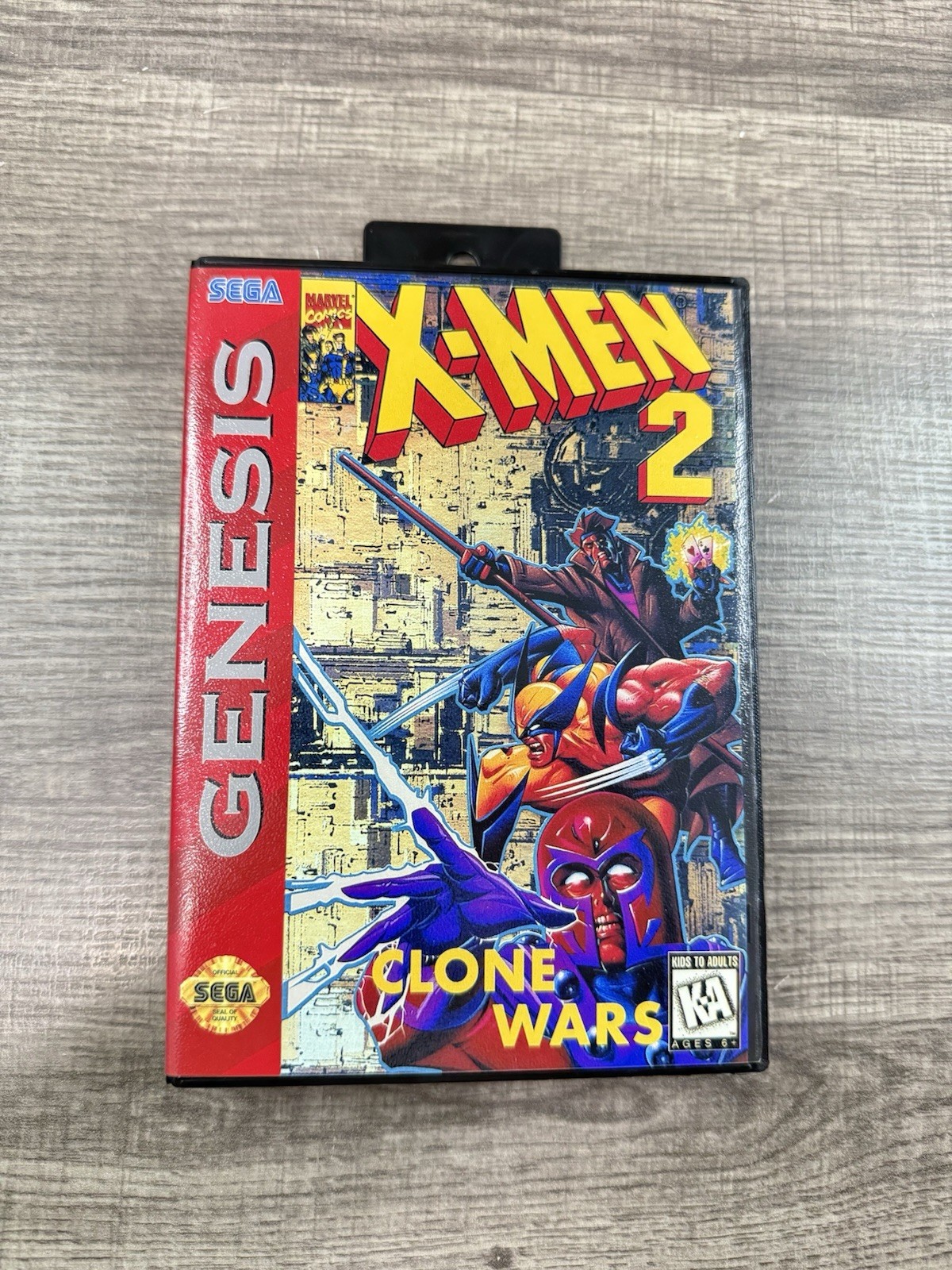 X-Men 2 Clone Wars Custom Game Case For Sega Genesis  *NO GAME*