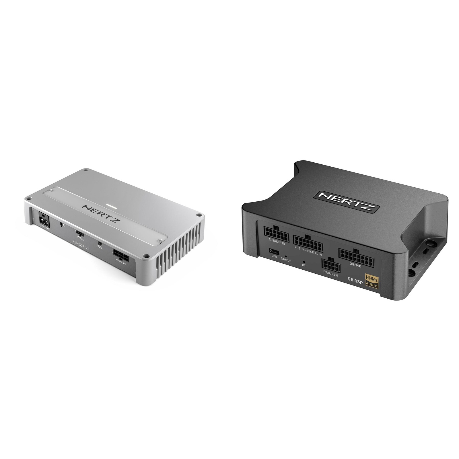 Hertz Venezia-V5 5-Channel Marine Amplifier & S8 Compact Digital Interface Pr...