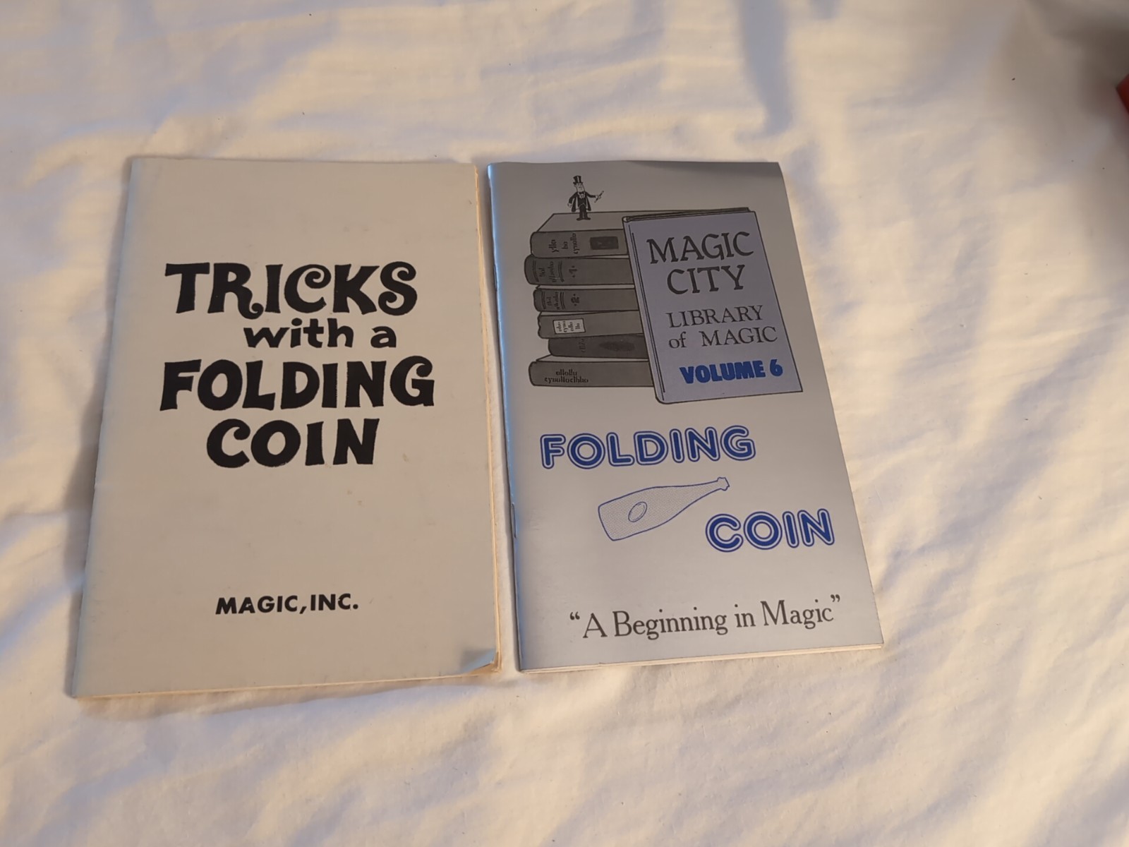 2 Magic Booklets - Tricks With A Folding Coin