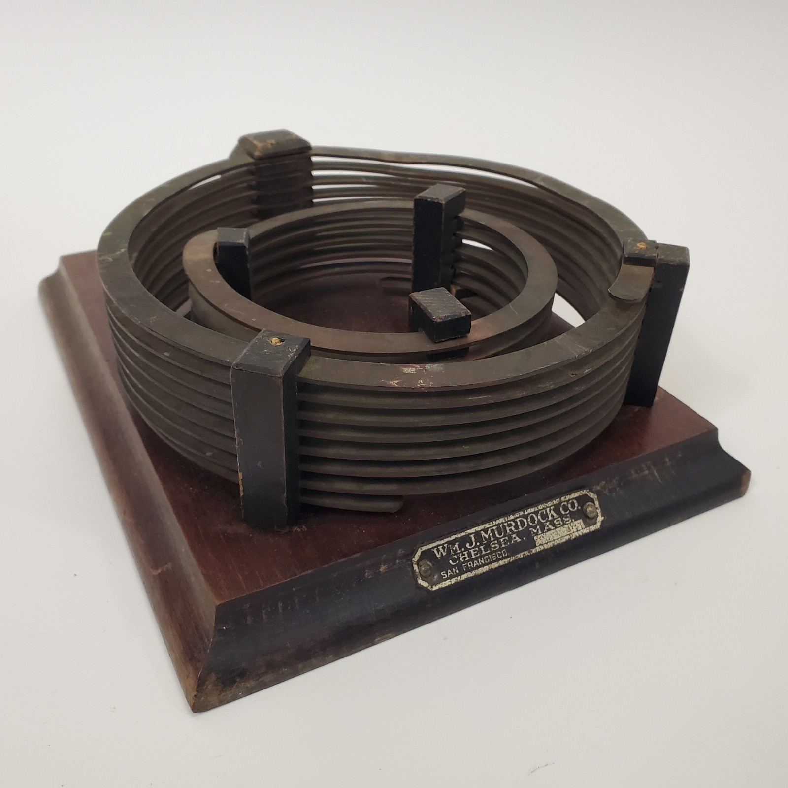 Antique Wm J Murdock No 424 Oscillation Transformer Pancake Coil Wireless