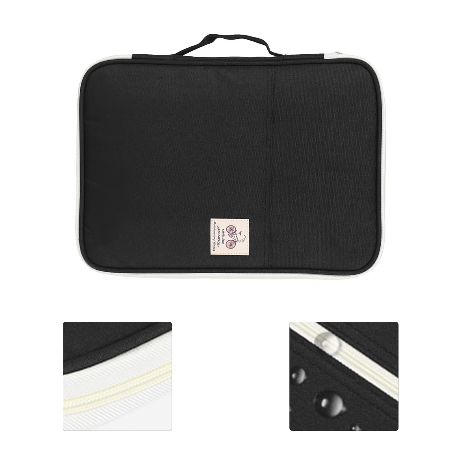 A4 Document Bag File Folder,5Colors A4 Document Bag File Folder Portfolio Org...