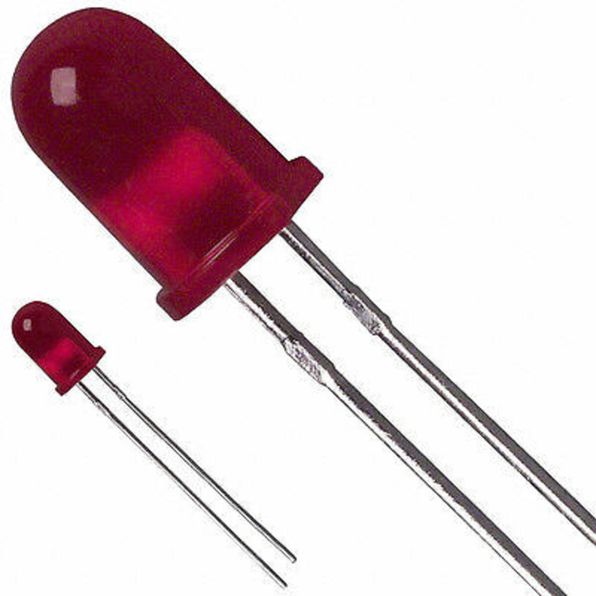 50 PCS MICRO ELEC 5 mm Red LED Through Hole Diffused - ORIGINAL OEM PARTS