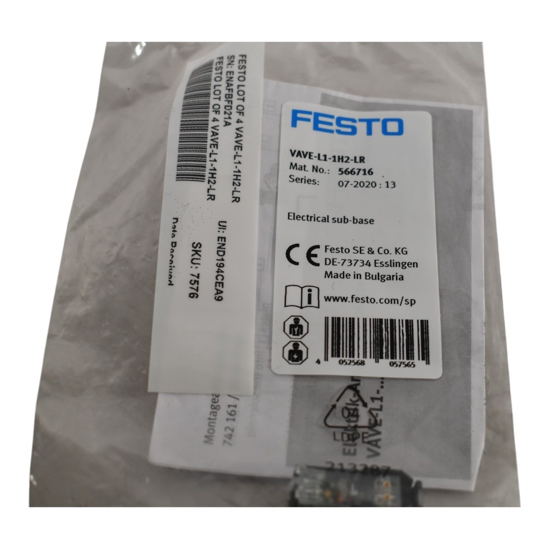 NEW Festo VAVE-L1-1H2-LR 566716 electrical connection box