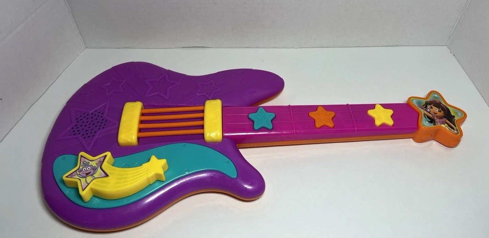 Dora The Explorer Electric Guitar 2012 Mattel Tested Works