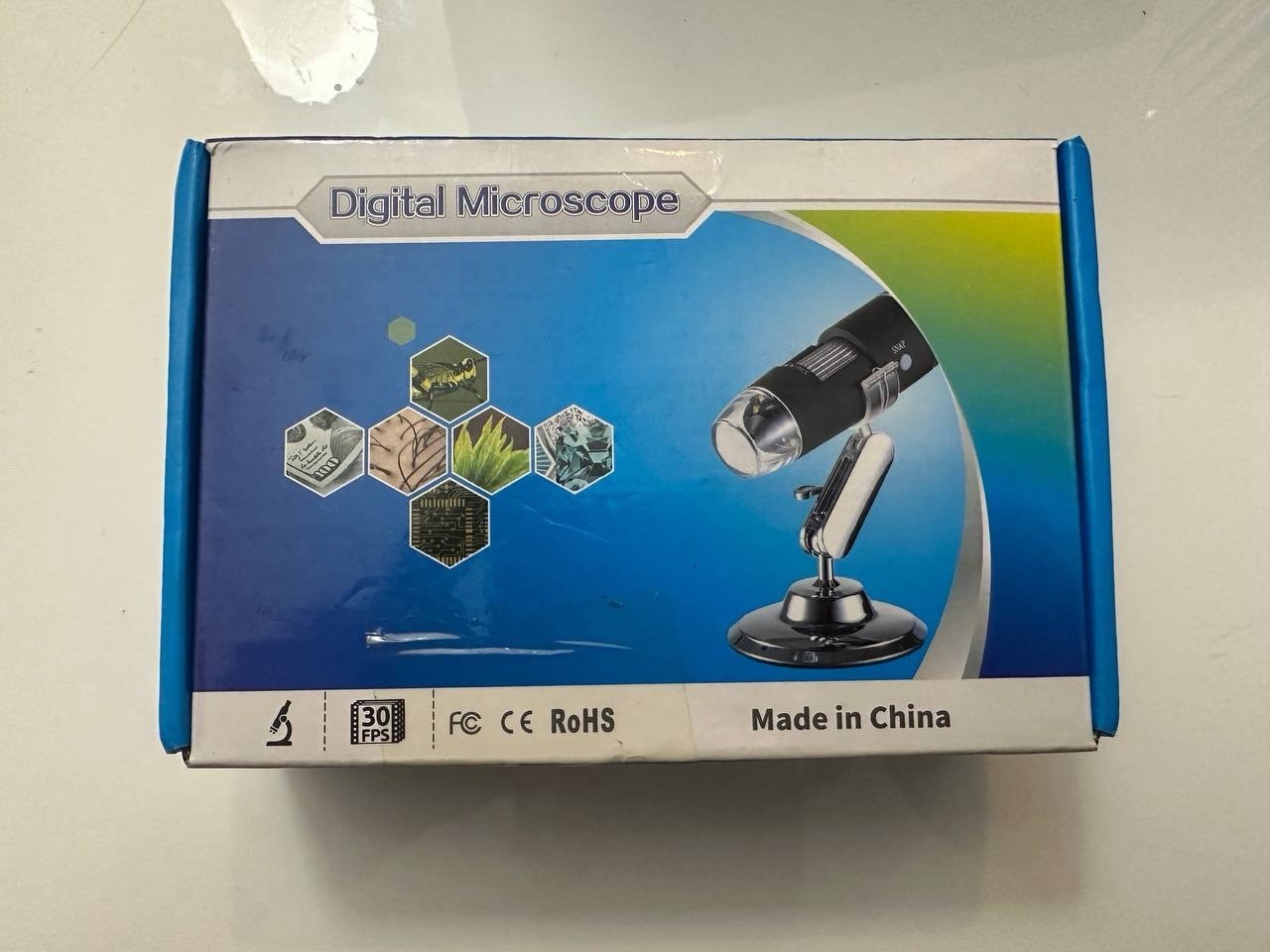 USB Digital Microscope 1000X 8 LED Camera for Windows Mac Android Open Box