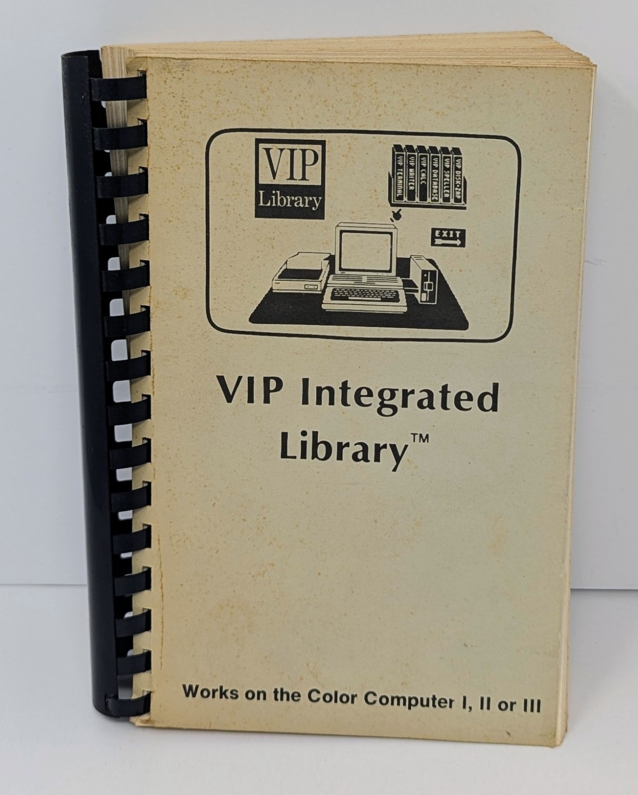 VIP Integrated Library - TRS-80 Tandy CoCo - w/ Manual & Note From Paul Anderson