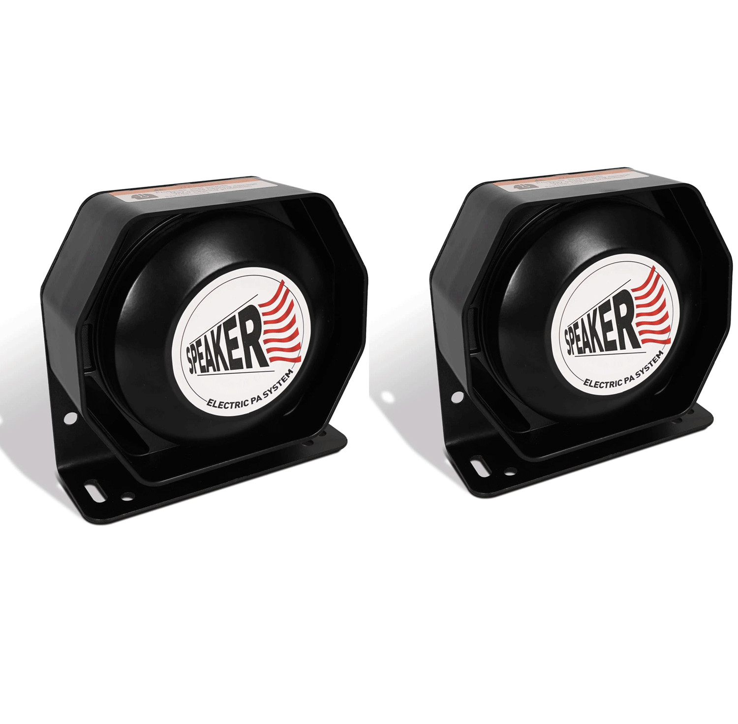 2x Compact High-Performance PA Siren Horn Speaker [Ultra Slim] [8 Ohms] US STOCK