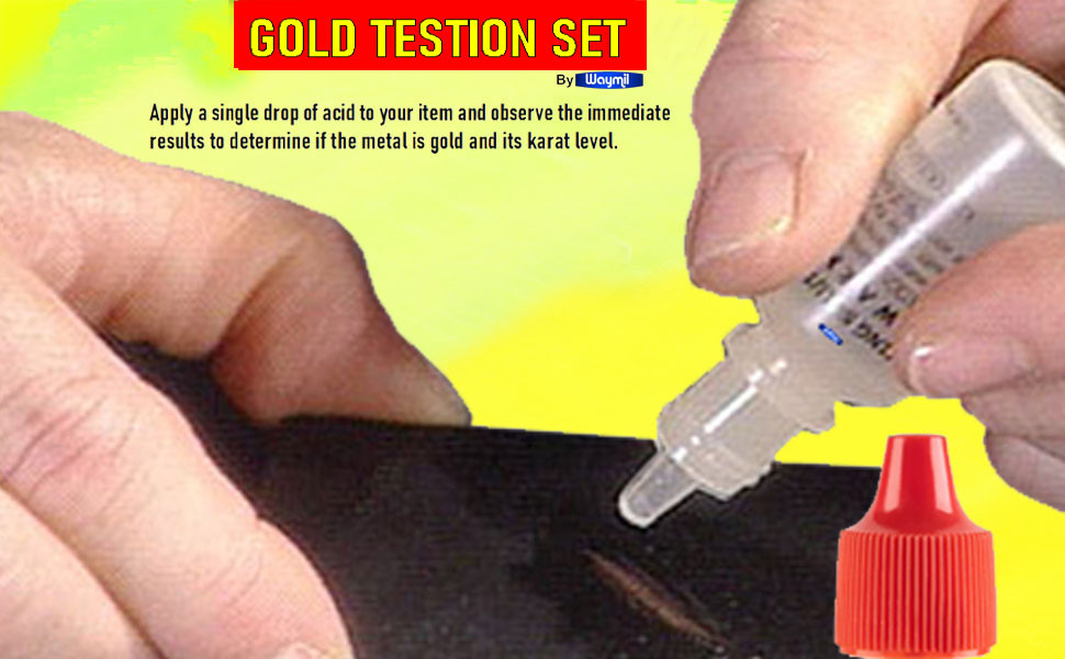4PC Fresh Gold Testing Jewelry Kit 10K 14K 18K 22K Test Authenticity Tester