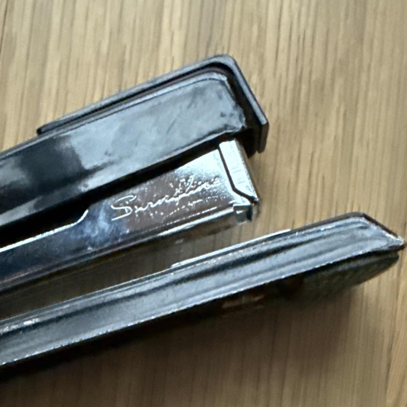 Black Vintage Swingline 711 Stapler USA 5.25 Half Mini 118 USA Tacks Analog