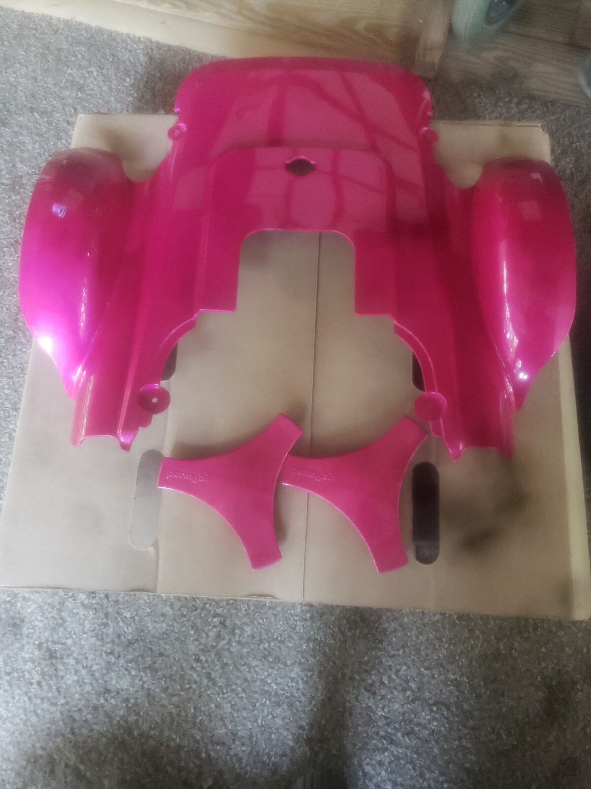 Permobil Power wheelchair M300 Pink body cover shroud , pink hub cap covers