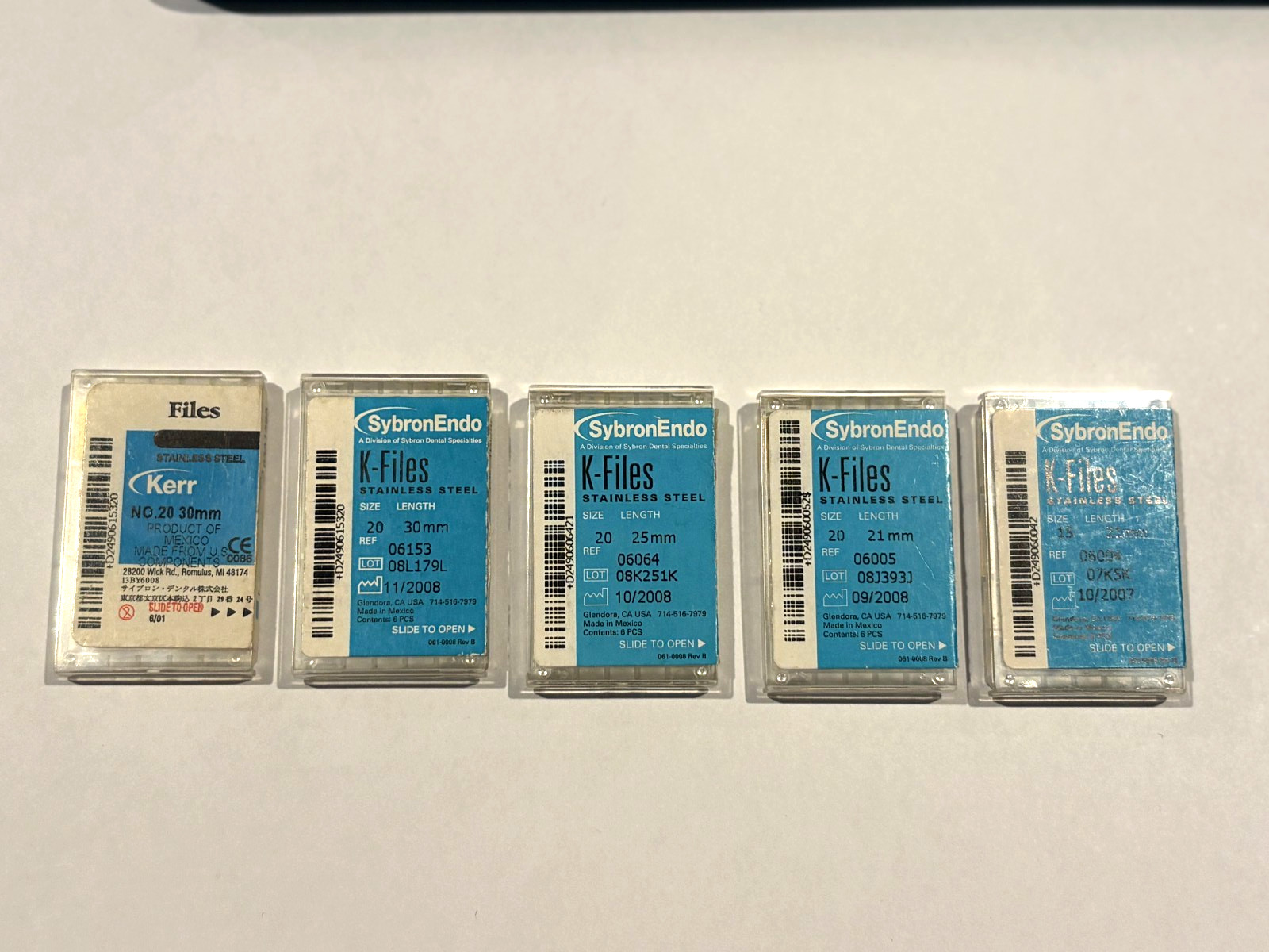 SybroEndon K-Files Size 15 & 20  25 MM