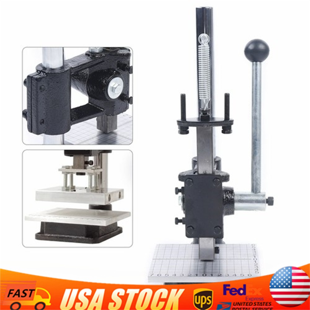 Leather Craft Embossing Press Imprinting Machine Leather Stamp Punching Tool DIY