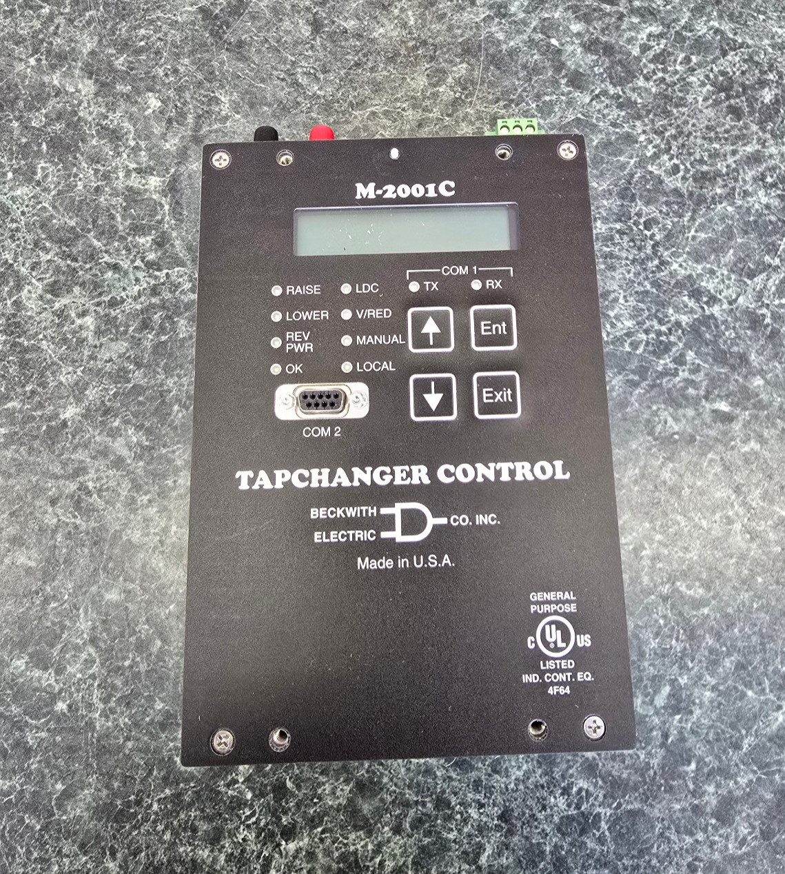BECKWITH ELECTRIC TAPCHANGER CONTROL M-2001C