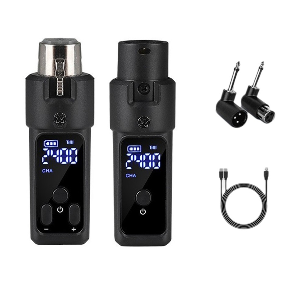 UHF  Microphone Converter XLR Rechargeable Transmitter & Receiver2406