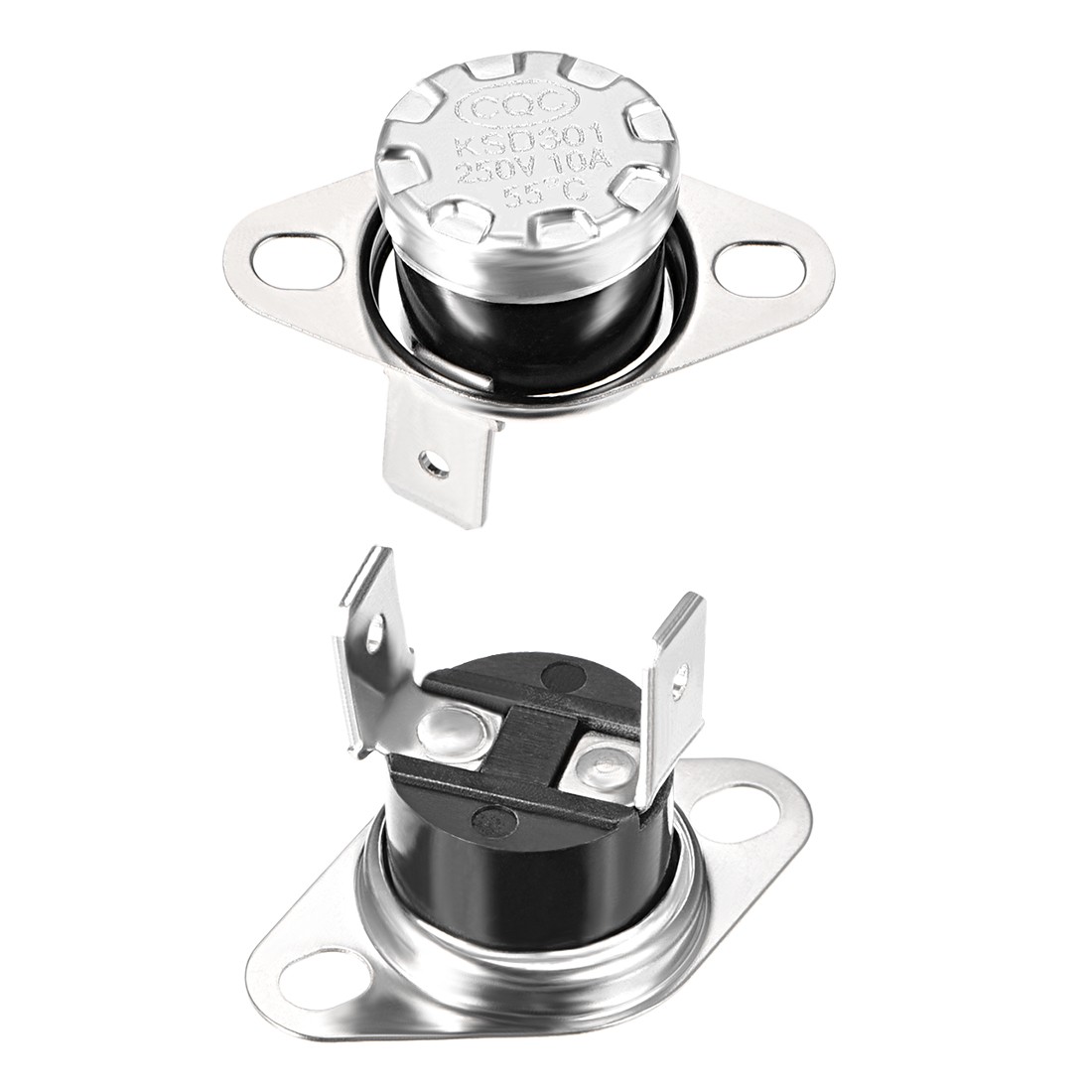 Temperature Control Switch , Thermostat 55°C 10A Normally Closed NC 2pcs